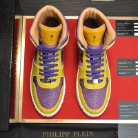 Cheap Philipp Plein PP High Tops Shoes For Men #1042484 Replica Wholesale [$108.00 USD] [ITEM#1042484] on Replica Philipp Plein PP High Tops Shoes