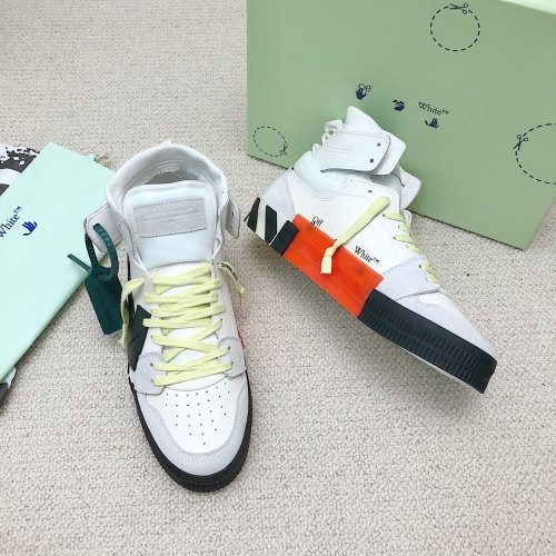 Cheap Off-White High Tops Shoes For Women #1043423 Replica Wholesale [$118.00 USD] [ITEM#1043423] on Replica Off-White High Tops Shoes