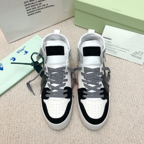Cheap Off-White High Tops Shoes For Men #1043426 Replica Wholesale [$118.00 USD] [ITEM#1043426] on Replica Off-White High Tops Shoes