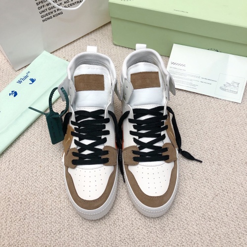 Cheap Off-White High Tops Shoes For Women #1043427 Replica Wholesale [$118.00 USD] [ITEM#1043427] on Replica Off-White High Tops Shoes