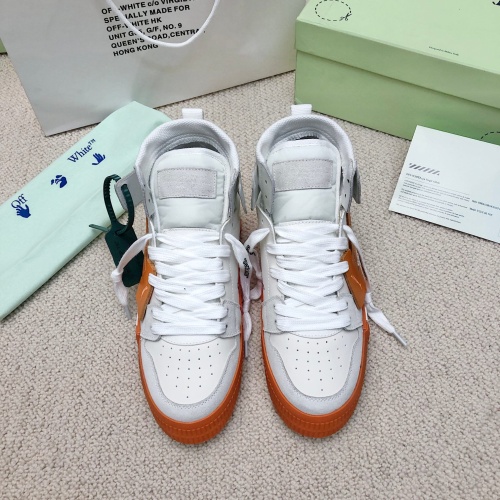 Cheap Off-White High Tops Shoes For Men #1043431 Replica Wholesale [$118.00 USD] [ITEM#1043431] on Replica Off-White High Tops Shoes