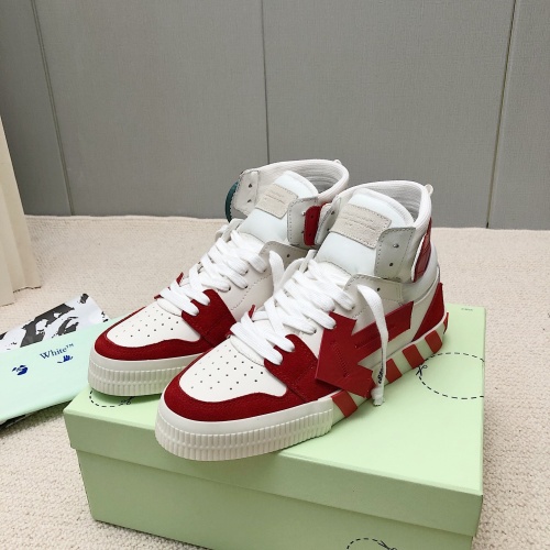 Cheap Off-White High Tops Shoes For Women #1043432 Replica Wholesale [$118.00 USD] [ITEM#1043432] on Replica Off-White High Tops Shoes