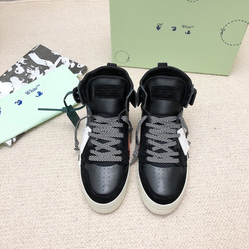 Cheap Off-White High Tops Shoes For Women #1043434 Replica Wholesale [$118.00 USD] [ITEM#1043434] on Replica Off-White High Tops Shoes