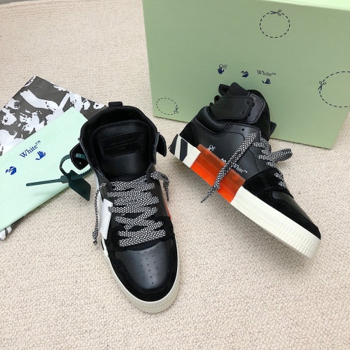 Cheap Off-White High Tops Shoes For Men #1043435 Replica Wholesale [$118.00 USD] [ITEM#1043435] on Replica Off-White High Tops Shoes
