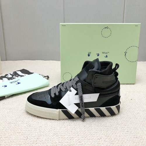 Cheap Off-White High Tops Shoes For Men #1043435 Replica Wholesale [$118.00 USD] [ITEM#1043435] on Replica Off-White High Tops Shoes