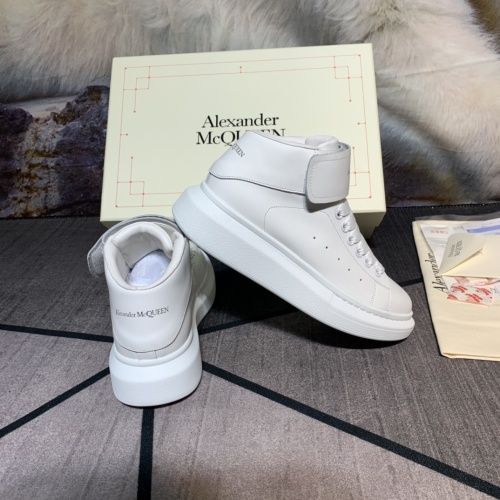 Cheap Alexander McQueen High Tops Shoes For Women #1043902 Replica Wholesale [$115.00 USD] [ITEM#1043902] on Replica Alexander McQueen High Tops Shoes
