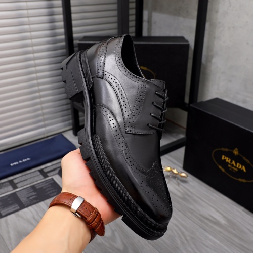 Cheap Prada Leather Shoes For Men #1044166 Replica Wholesale [$85.00 USD] [ITEM#1044166] on Replica Prada Leather Shoes