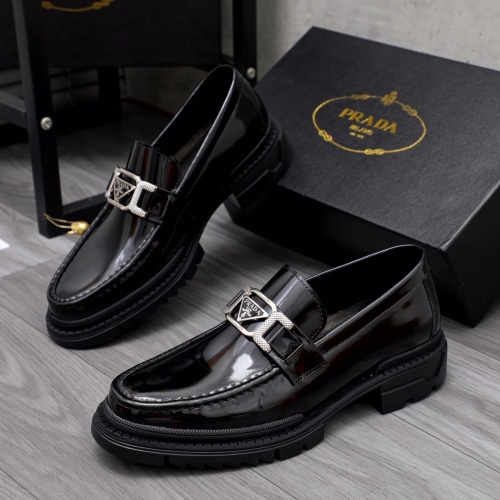 Cheap Prada Leather Shoes For Men #1044167 Replica Wholesale [$85.00 USD] [ITEM#1044167] on Replica Prada Leather Shoes