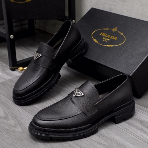 Cheap Prada Leather Shoes For Men #1044169 Replica Wholesale [$85.00 USD] [ITEM#1044169] on Replica Prada Leather Shoes