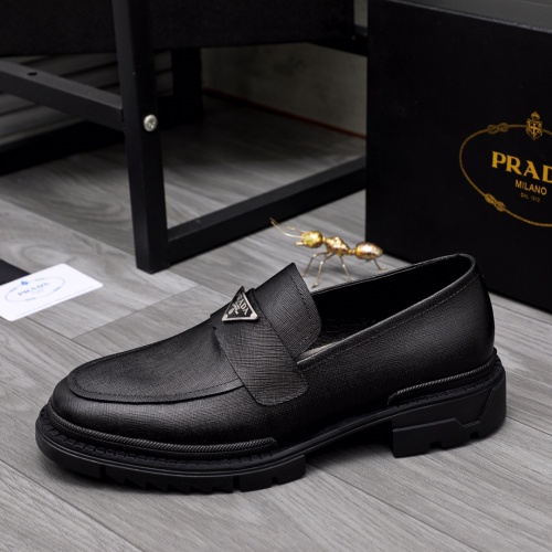 Cheap Prada Leather Shoes For Men #1044169 Replica Wholesale [$85.00 USD] [ITEM#1044169] on Replica Prada Leather Shoes
