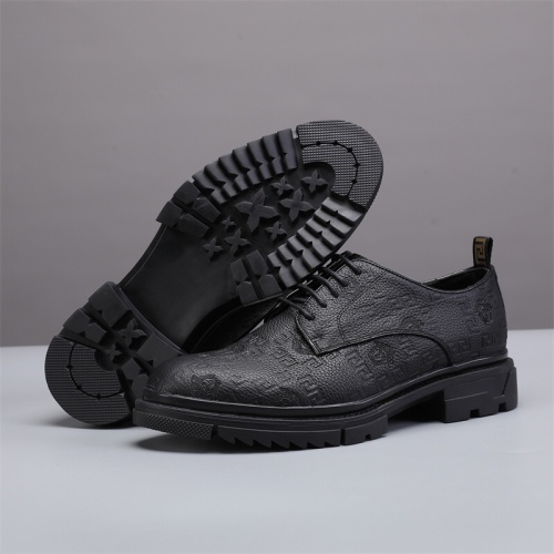 Cheap Versace Leather Shoes For Men #1045096 Replica Wholesale [$82.00 USD] [ITEM#1045096] on Replica Versace Leather Shoes