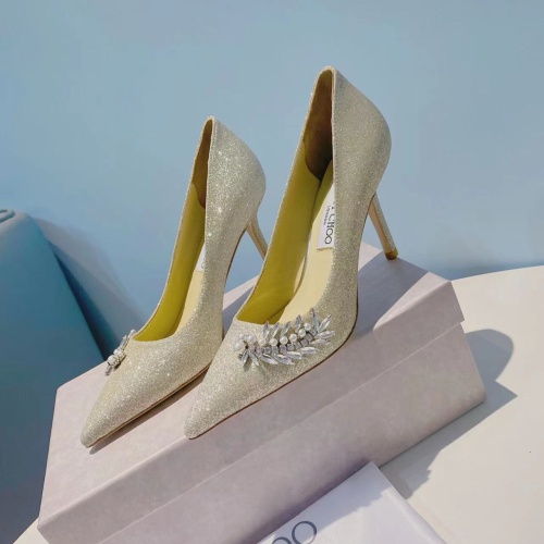 Cheap Jimmy Choo High-Heeled Shoes For Women #1045315 Replica Wholesale [$102.00 USD] [ITEM#1045315] on Replica Jimmy Choo High-Heeled Shoes