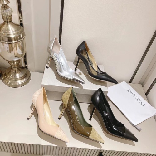 Cheap Jimmy Choo High-Heeled Shoes For Women #1045317 Replica Wholesale [$100.00 USD] [ITEM#1045317] on Replica Jimmy Choo High-Heeled Shoes