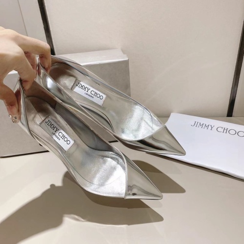 Cheap Jimmy Choo High-Heeled Shoes For Women #1045321 Replica Wholesale [$100.00 USD] [ITEM#1045321] on Replica Jimmy Choo High-Heeled Shoes