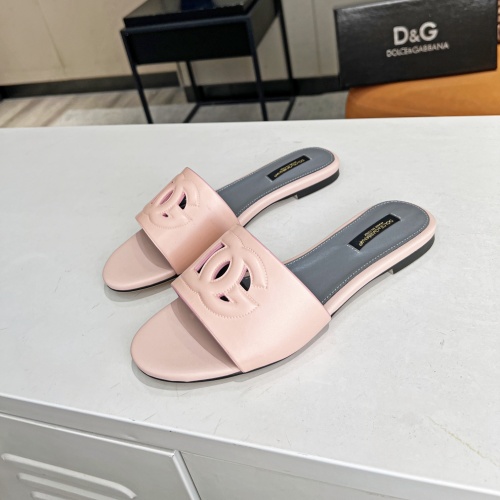 Cheap Dolce &amp; Gabbana D&amp;G Slippers For Women #1045468 Replica Wholesale [$82.00 USD] [ITEM#1045468] on Replica Dolce &amp; Gabbana D&amp;G Slippers