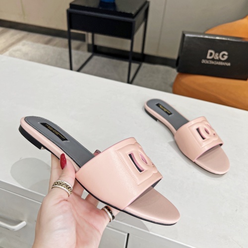 Cheap Dolce &amp; Gabbana D&amp;G Slippers For Women #1045468 Replica Wholesale [$82.00 USD] [ITEM#1045468] on Replica Dolce &amp; Gabbana D&amp;G Slippers