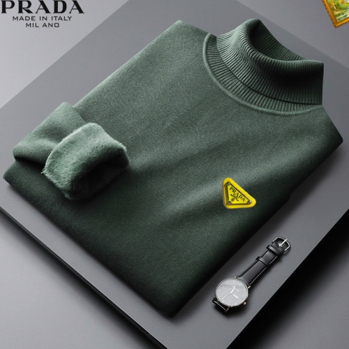 Cheap Prada Sweater Long Sleeved For Men #1045684 Replica Wholesale [$48.00 USD] [ITEM#1045684] on Replica Prada Sweater