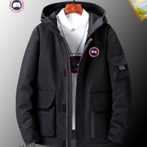 Cheap Canada Goose Down Feather Coat Long Sleeved For Men #1045744 Replica Wholesale [$82.00 USD] [ITEM#1045744] on Replica Canada Goose Down Feather Coat