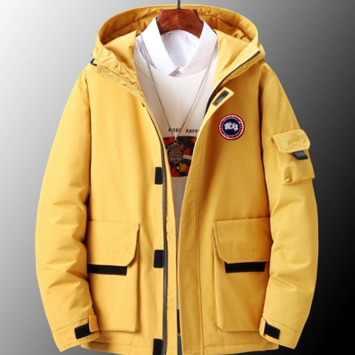 Cheap Canada Goose Down Feather Coat Long Sleeved For Men #1045745 Replica Wholesale [$82.00 USD] [ITEM#1045745] on Replica Canada Goose Down Feather Coat