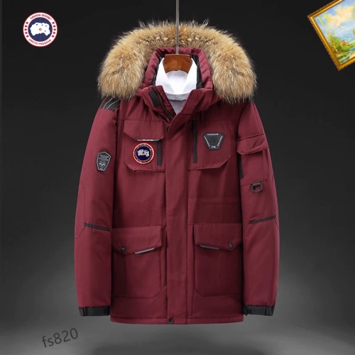 Cheap Canada Goose Down Feather Coat Long Sleeved For Men #1045748 Replica Wholesale [$82.00 USD] [ITEM#1045748] on Replica Canada Goose Down Feather Coat
