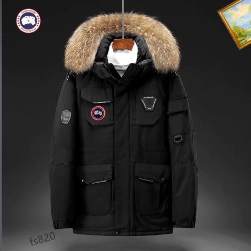 Cheap Canada Goose Down Feather Coat Long Sleeved For Men #1045749 Replica Wholesale [$82.00 USD] [ITEM#1045749] on Replica Canada Goose Down Feather Coat