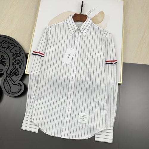 Cheap Thom Browne TB Shirts Long Sleeved For Men #1046555 Replica Wholesale [$60.00 USD] [ITEM#1046555] on Replica Thom Browne TB Shirts