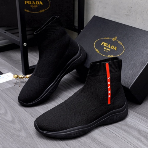 Cheap Prada Boots For Men #1048342 Replica Wholesale [$80.00 USD] [ITEM#1048342] on Replica Prada Boots
