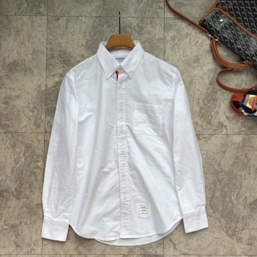 Cheap Thom Browne TB Shirts Long Sleeved For Men #1048421 Replica Wholesale [$52.00 USD] [ITEM#1048421] on Replica Thom Browne TB Shirts