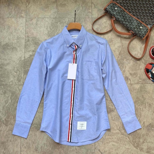 Cheap Thom Browne TB Shirts Long Sleeved For Men #1048423 Replica Wholesale [$52.00 USD] [ITEM#1048423] on Replica Thom Browne TB Shirts
