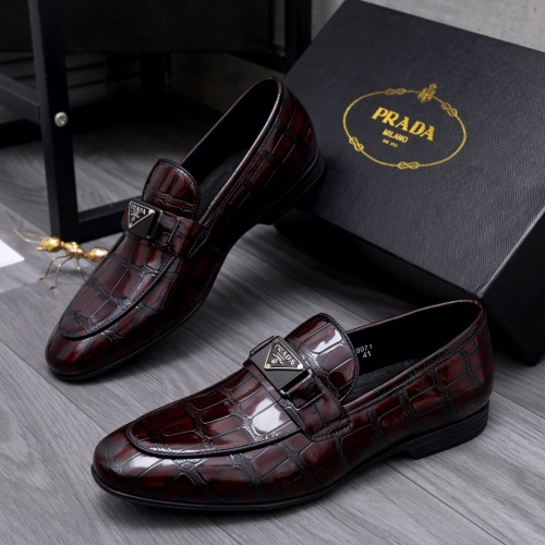 Cheap Prada Leather Shoes For Men #1049345 Replica Wholesale [$80.00 USD] [ITEM#1049345] on Replica Prada Leather Shoes