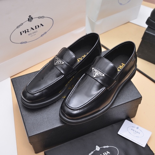 Cheap Prada Leather Shoes For Men #1049459 Replica Wholesale [$102.00 USD] [ITEM#1049459] on Replica Prada Leather Shoes