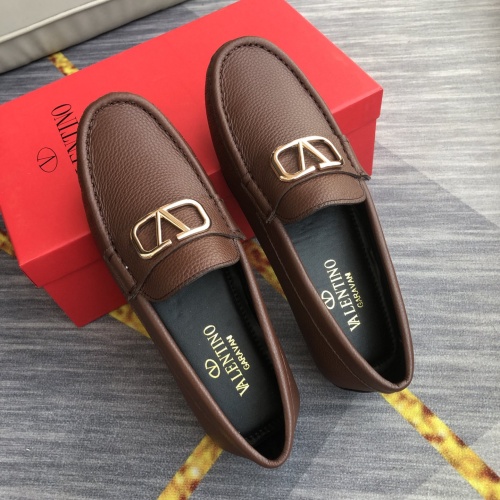 Cheap Valentino Leather Shoes For Men #1049576 Replica Wholesale [$98.00 USD] [ITEM#1049576] on Replica Valentino Leather Shoes