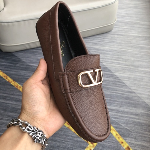 Cheap Valentino Leather Shoes For Men #1049576 Replica Wholesale [$98.00 USD] [ITEM#1049576] on Replica Valentino Leather Shoes