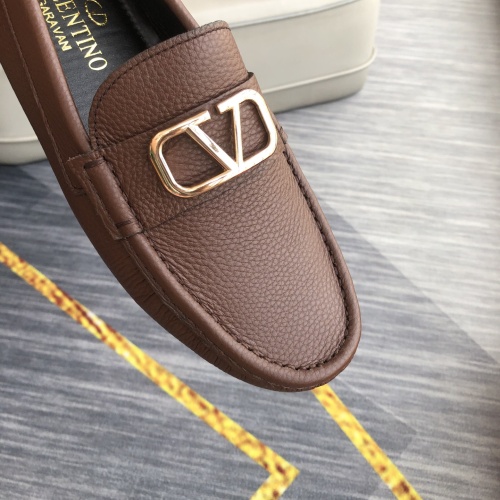 Cheap Valentino Leather Shoes For Men #1049576 Replica Wholesale [$98.00 USD] [ITEM#1049576] on Replica Valentino Leather Shoes