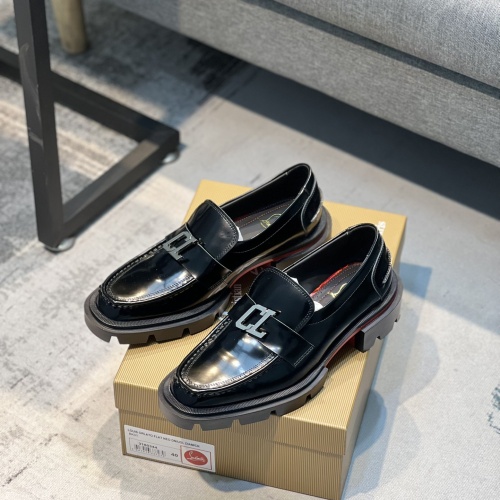Cheap Christian Louboutin Leather Shoes For Men #1050099 Replica Wholesale [$118.00 USD] [ITEM#1050099] on Replica Christian Louboutin Leather Shoes