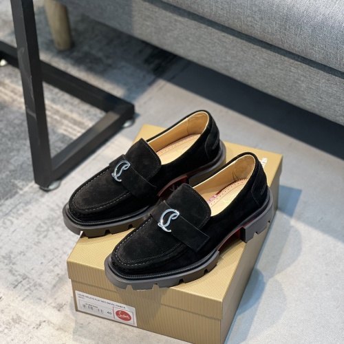 Cheap Christian Louboutin Leather Shoes For Men #1050104 Replica Wholesale [$118.00 USD] [ITEM#1050104] on Replica Christian Louboutin Leather Shoes