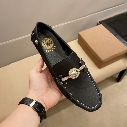 Cheap Versace Leather Shoes For Men #1050106 Replica Wholesale [$72.00 USD] [ITEM#1050106] on Replica Versace Leather Shoes