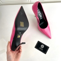 Cheap Versace High-Heeled Shoes For Women #1043728 Replica Wholesale [$130.00 USD] [ITEM#1043728] on Replica Versace High-Heeled Shoes