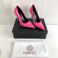 Cheap Versace High-Heeled Shoes For Women #1043728 Replica Wholesale [$130.00 USD] [ITEM#1043728] on Replica Versace High-Heeled Shoes