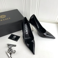 Cheap Versace High-Heeled Shoes For Women #1043731 Replica Wholesale [$130.00 USD] [ITEM#1043731] on Replica Versace High-Heeled Shoes
