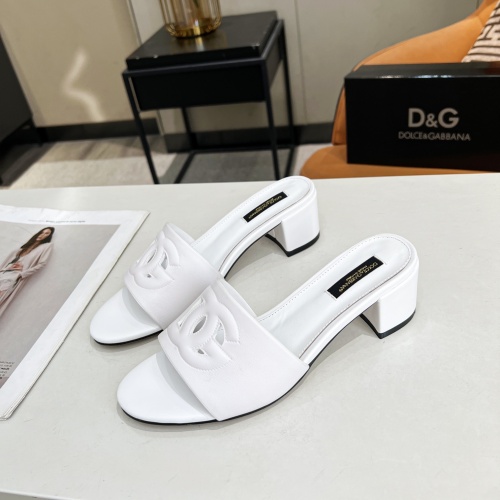 Cheap Dolce &amp; Gabbana D&amp;G Slippers For Women #1051149 Replica Wholesale [$85.00 USD] [ITEM#1051149] on Replica Dolce &amp; Gabbana D&amp;G Slippers