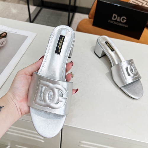 Cheap Dolce &amp; Gabbana D&amp;G Slippers For Women #1051150 Replica Wholesale [$85.00 USD] [ITEM#1051150] on Replica Dolce &amp; Gabbana D&amp;G Slippers