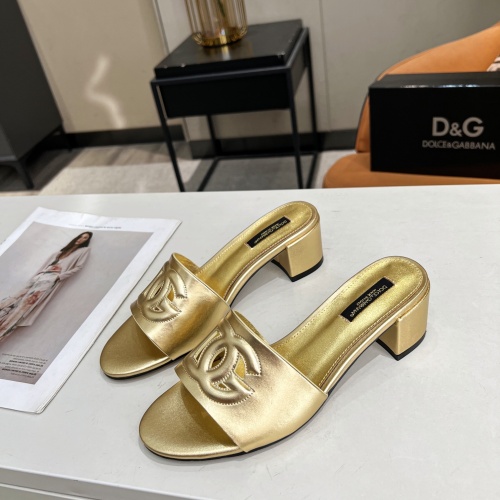 Cheap Dolce &amp; Gabbana D&amp;G Slippers For Women #1051151 Replica Wholesale [$85.00 USD] [ITEM#1051151] on Replica Dolce &amp; Gabbana D&amp;G Slippers