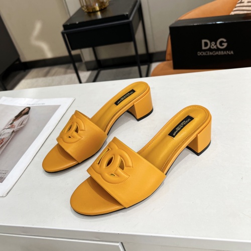 Cheap Dolce &amp; Gabbana D&amp;G Slippers For Women #1051152 Replica Wholesale [$85.00 USD] [ITEM#1051152] on Replica Dolce &amp; Gabbana D&amp;G Slippers
