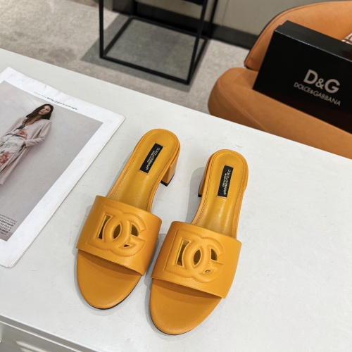 Cheap Dolce &amp; Gabbana D&amp;G Slippers For Women #1051152 Replica Wholesale [$85.00 USD] [ITEM#1051152] on Replica Dolce &amp; Gabbana D&amp;G Slippers