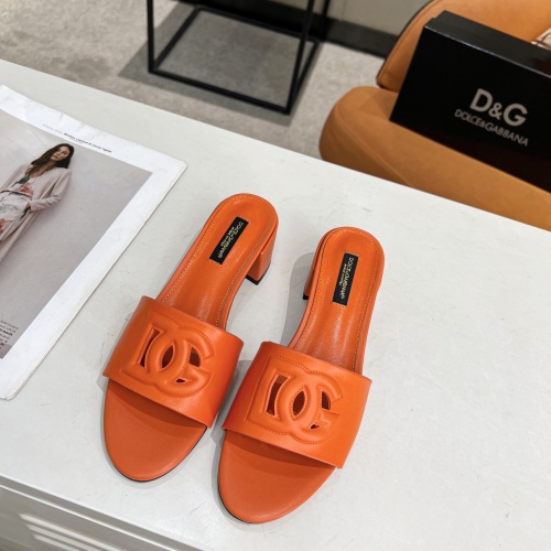 Cheap Dolce &amp; Gabbana D&amp;G Slippers For Women #1051154 Replica Wholesale [$85.00 USD] [ITEM#1051154] on Replica Dolce &amp; Gabbana D&amp;G Slippers