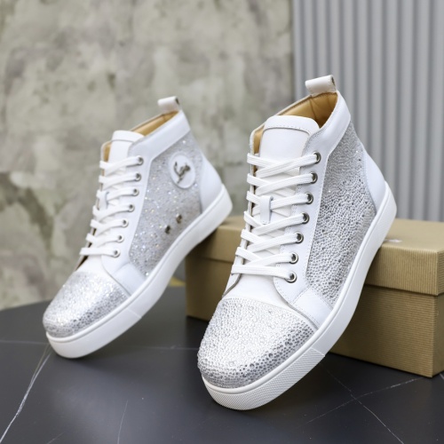 Cheap Christian Louboutin High Top Shoes For Men #1051188 Replica Wholesale [$88.00 USD] [ITEM#1051188] on Replica Christian Louboutin High Top Shoes