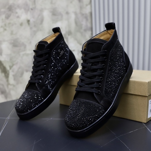 Cheap Christian Louboutin High Top Shoes For Men #1051190 Replica Wholesale [$88.00 USD] [ITEM#1051190] on Replica Christian Louboutin High Top Shoes