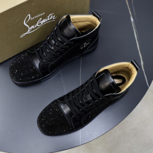 Cheap Christian Louboutin High Top Shoes For Men #1051191 Replica Wholesale [$88.00 USD] [ITEM#1051191] on Replica Christian Louboutin High Top Shoes