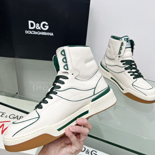 Cheap D&amp;G High Top Shoes For Men #1051779 Replica Wholesale [$108.00 USD] [ITEM#1051779] on Replica Dolce &amp; Gabbana D&amp;G High Top Shoes